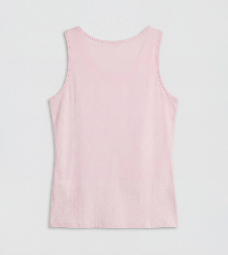 اٍل سي واي كيكي  توبات بلا أكمام  - وردي Sleeveless Tops