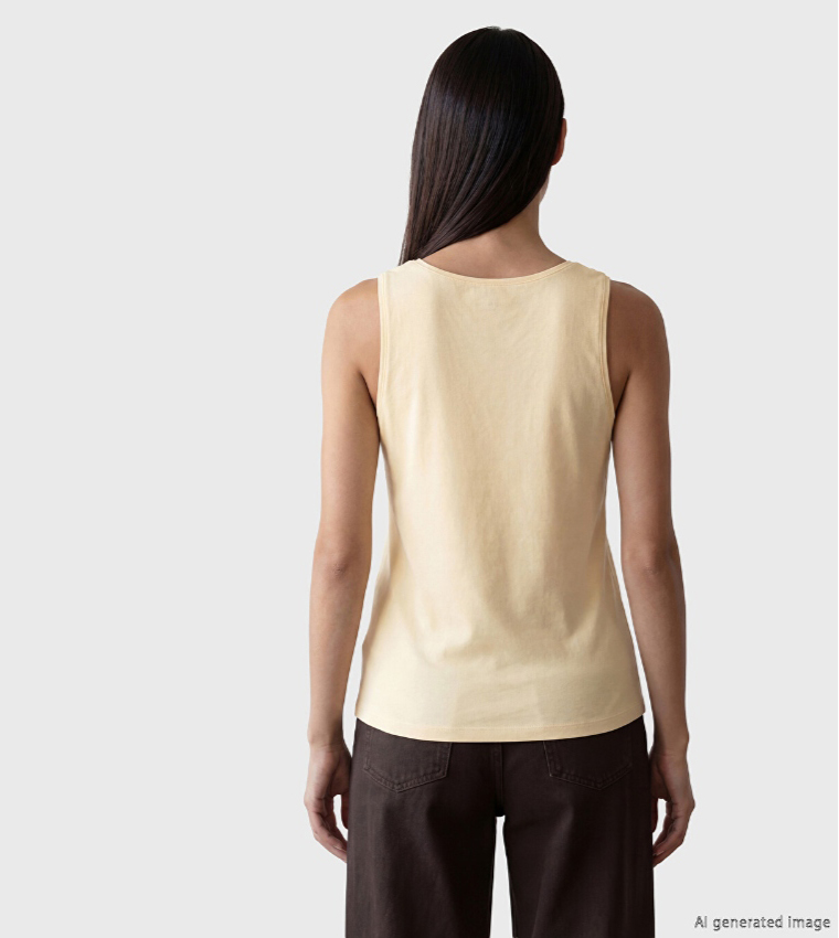 LC Waikiki  Sleeveless Tops - Beige Sleeveless Tops