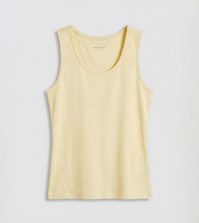 LC Waikiki  Sleeveless Tops - Beige Sleeveless Tops