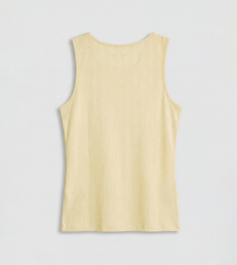 LC Waikiki  Sleeveless Tops - Beige Sleeveless Tops