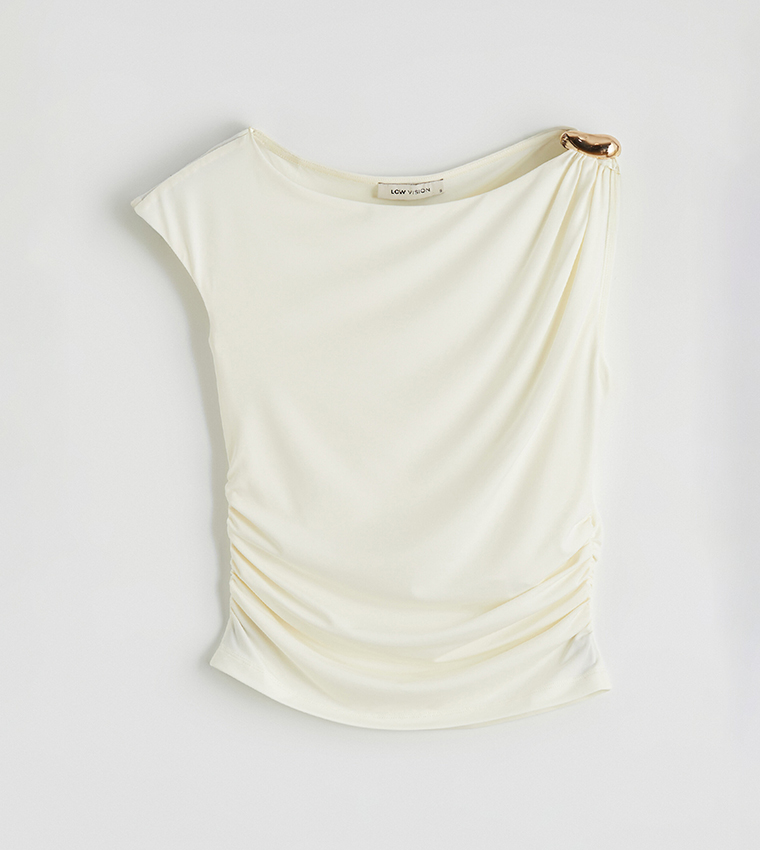 اٍل سي واي كيكي  توبات بلا أكمام  - بيج فاتح  Sleeveless Tops