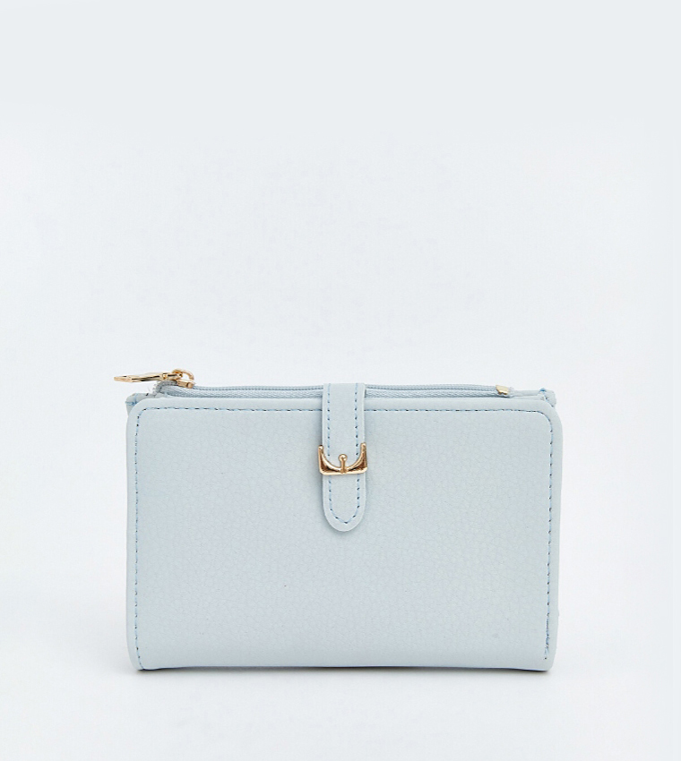 Solid Zip Mini Wallet