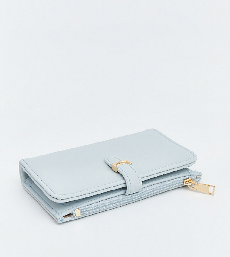 Solid Zip Mini Wallet