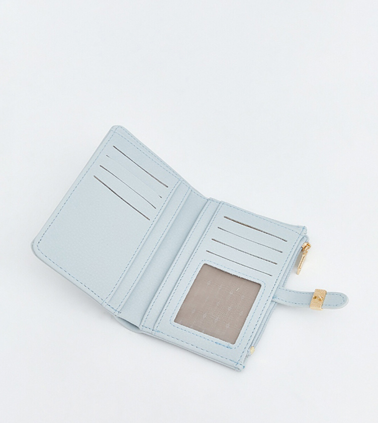 Solid Zip Mini Wallet