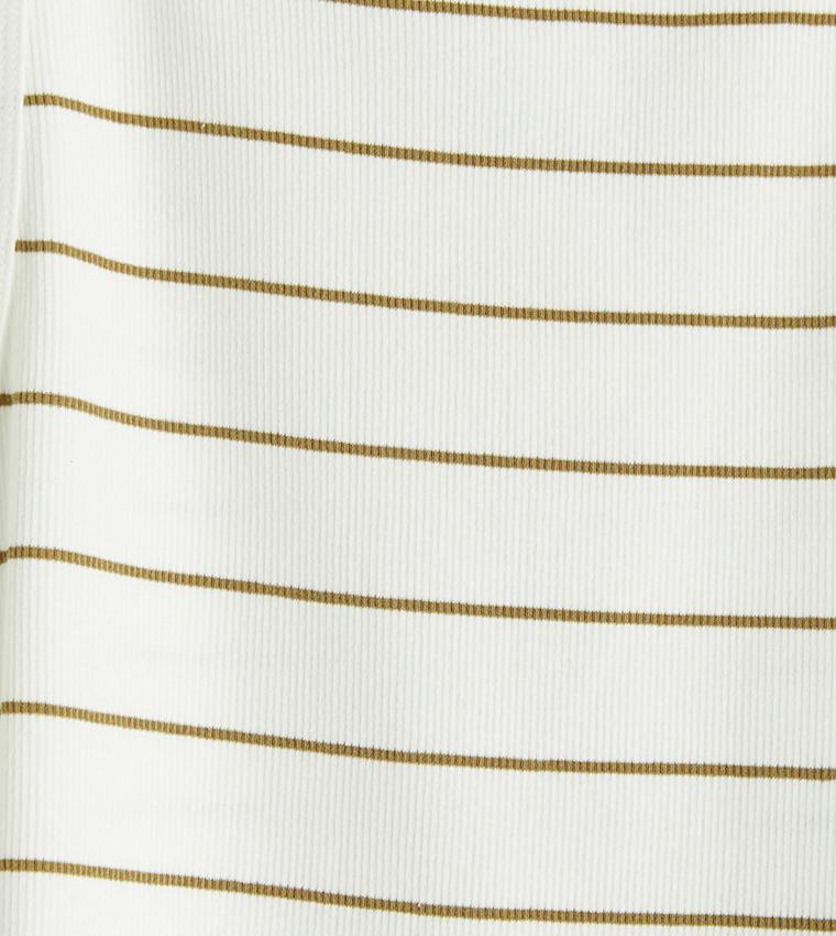 Striped Crew Neck Tank Top