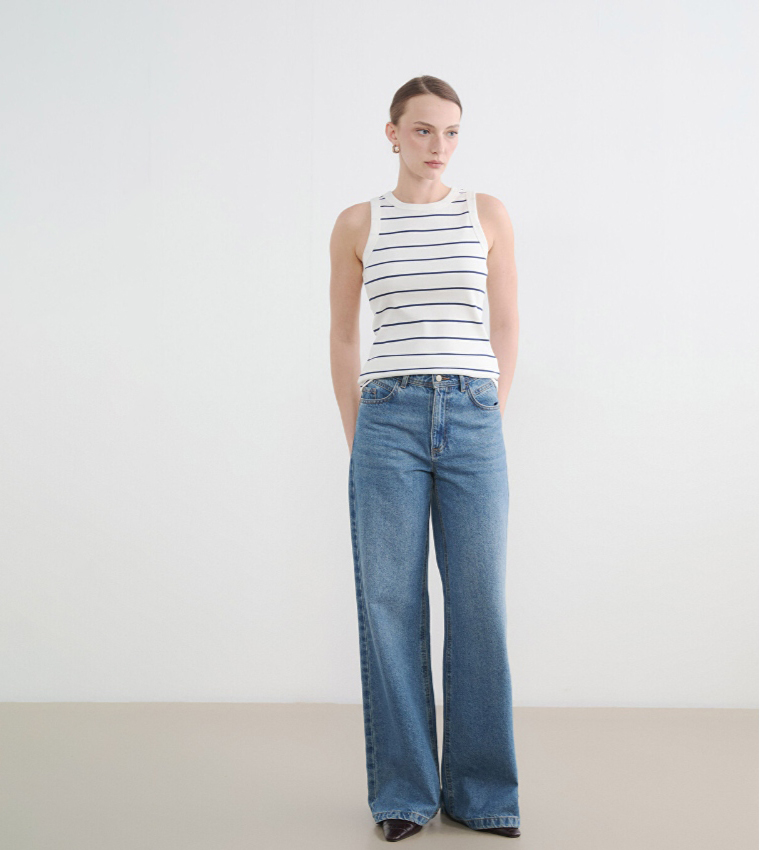 LC Waikiki  Sleeveless Tops - Blue Sleeveless Tops