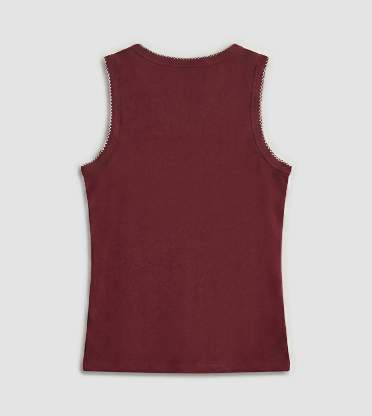 اٍل سي واي كيكي  توبات بلا أكمام  - أحمر  Sleeveless Tops