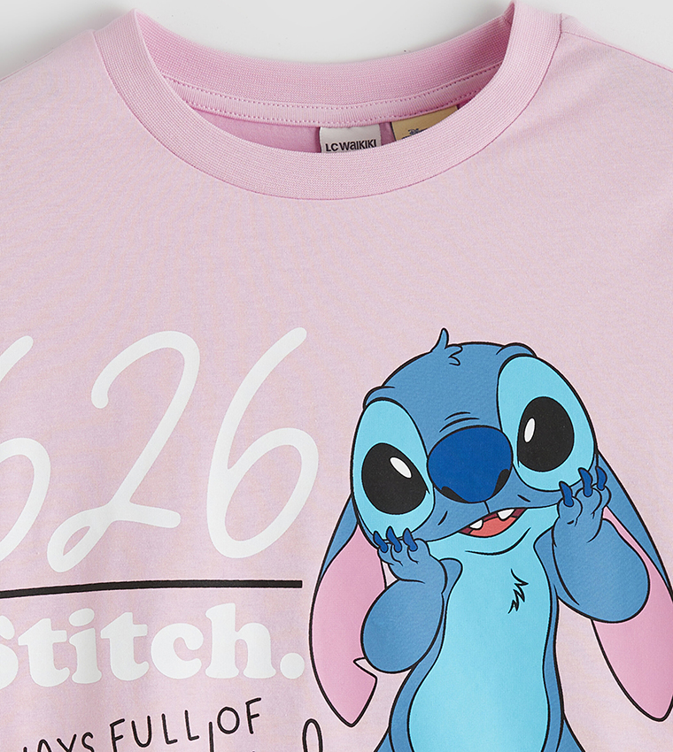 Stitch Printed Short Sleeves T-Shirt