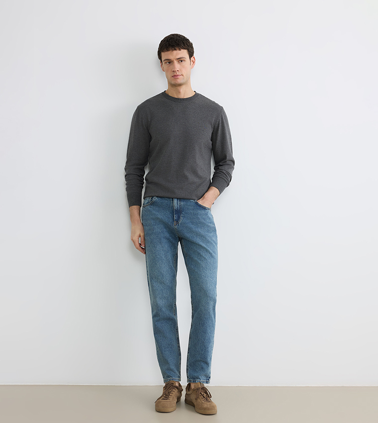 720 Washed Mid Rise Dad Fit Jeans