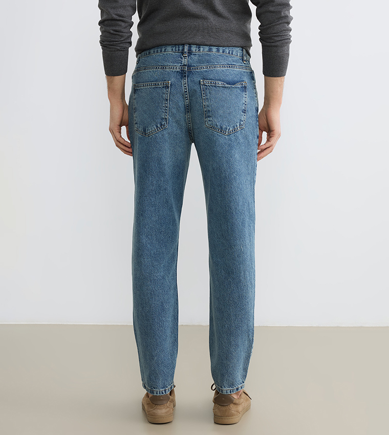 720 Washed Mid Rise Dad Fit Jeans