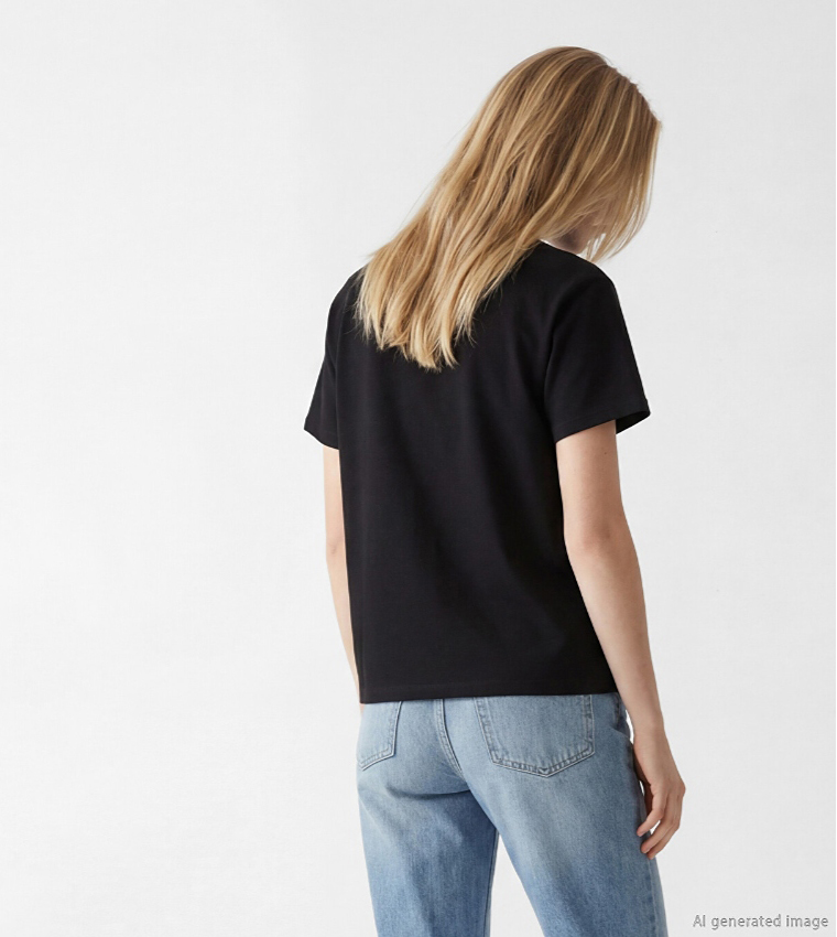 XSIDE Solid Crew Neck T-Shirt