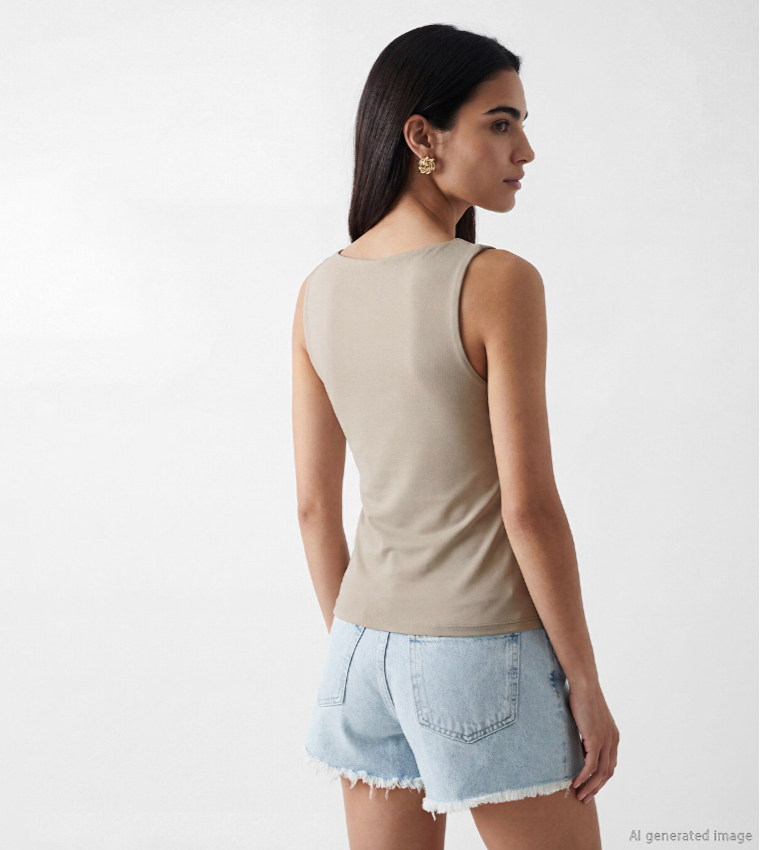LC Waikiki  Sleeveless Tops - Grey Sleeveless Tops