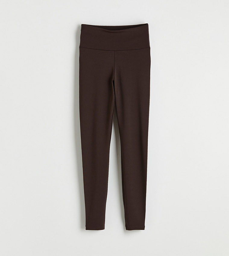 Solid High Waist Active Leggings