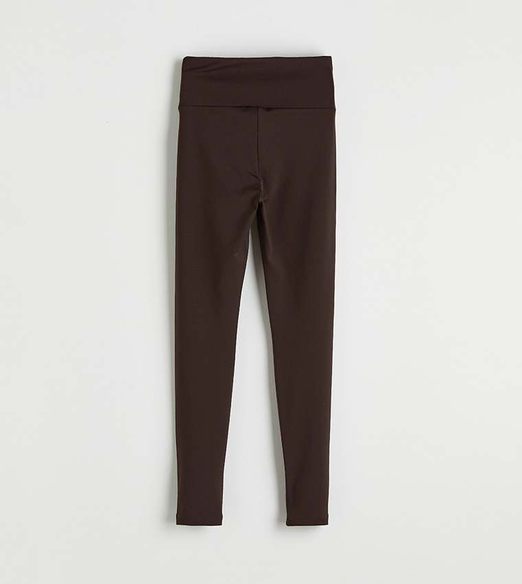Solid High Waist Active Leggings