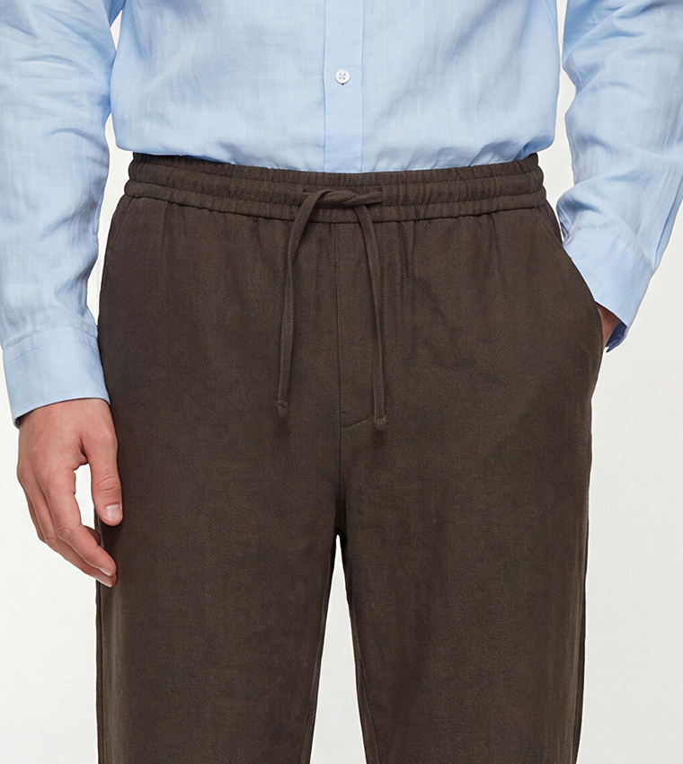 Solid Regular Fit Trousers