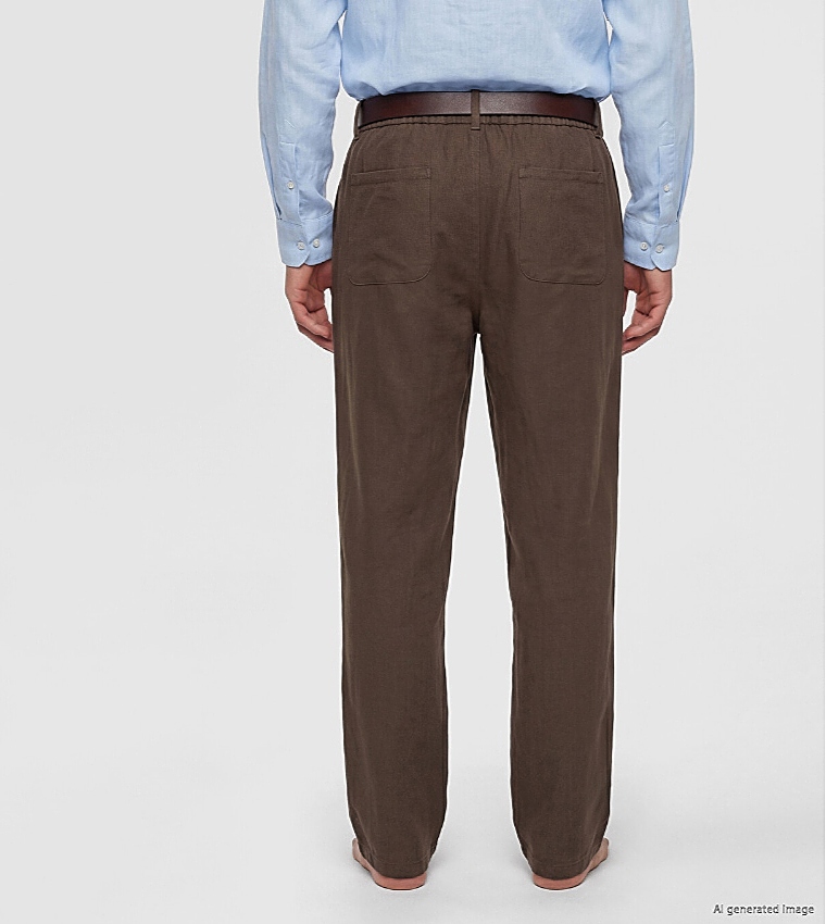 Solid Regular Fit Trousers