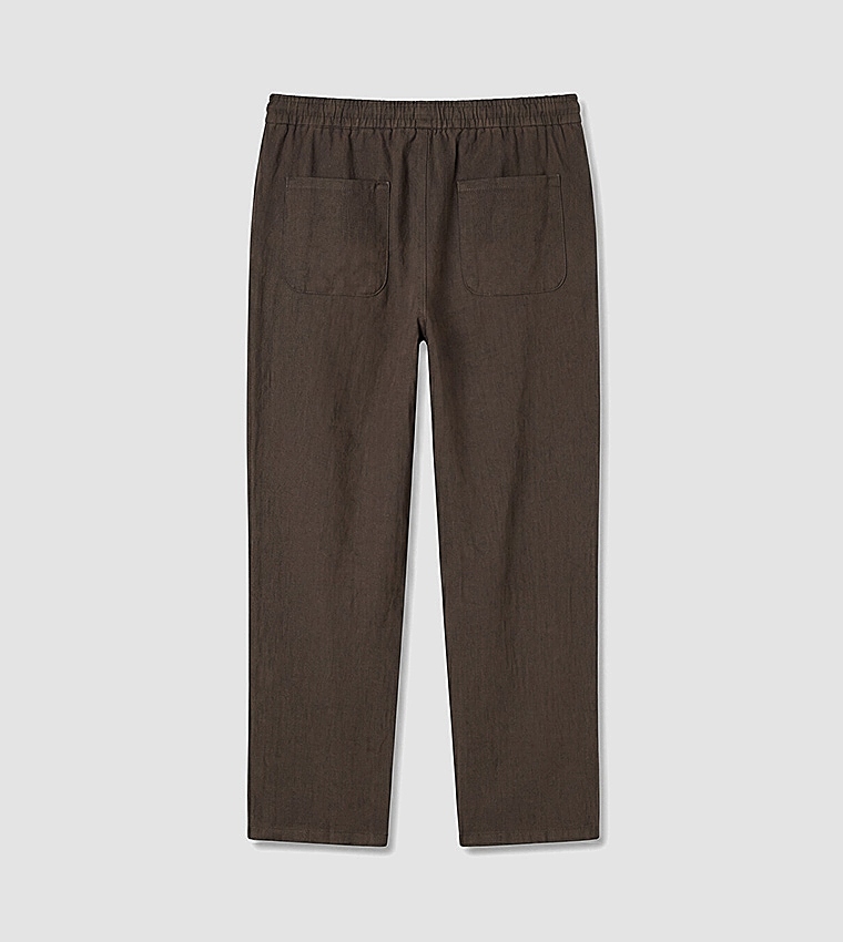 Solid Regular Fit Trousers