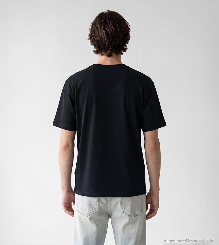 Embroidered Crew Neck T-Shirt