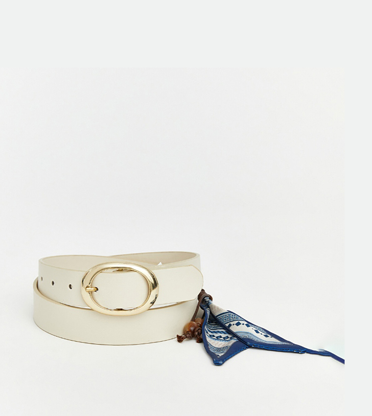 Solid Oval Buckle Belt