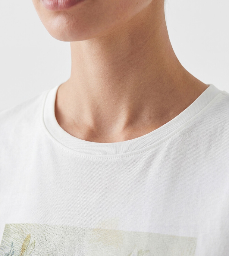 اٍل سي واي كيكي  تيشيرتات  كم قصير  - أبيض Short Sleeve T-Shirts