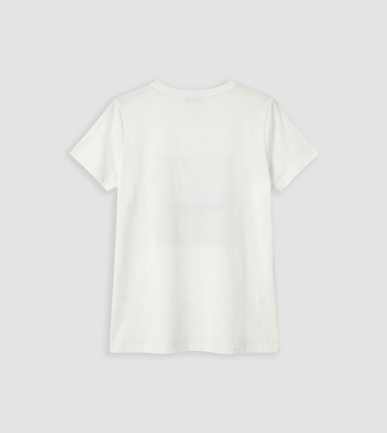 اٍل سي واي كيكي  تيشيرتات  كم قصير  - أبيض Short Sleeve T-Shirts