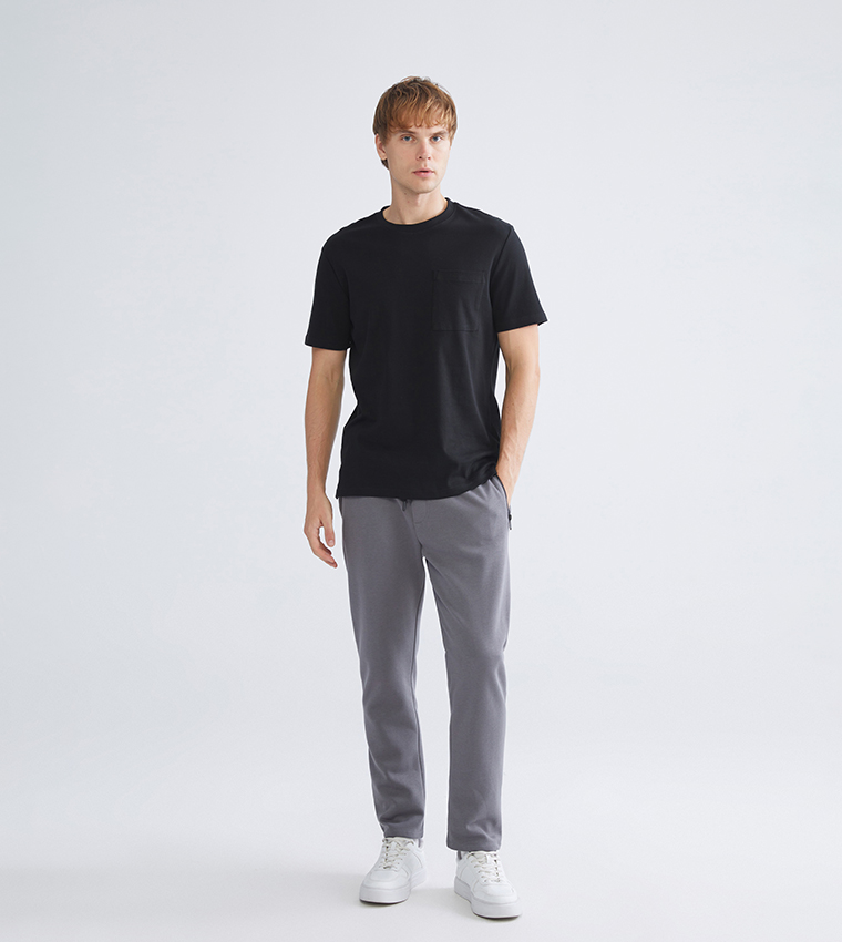 Solid Mid Rise Sweatpants