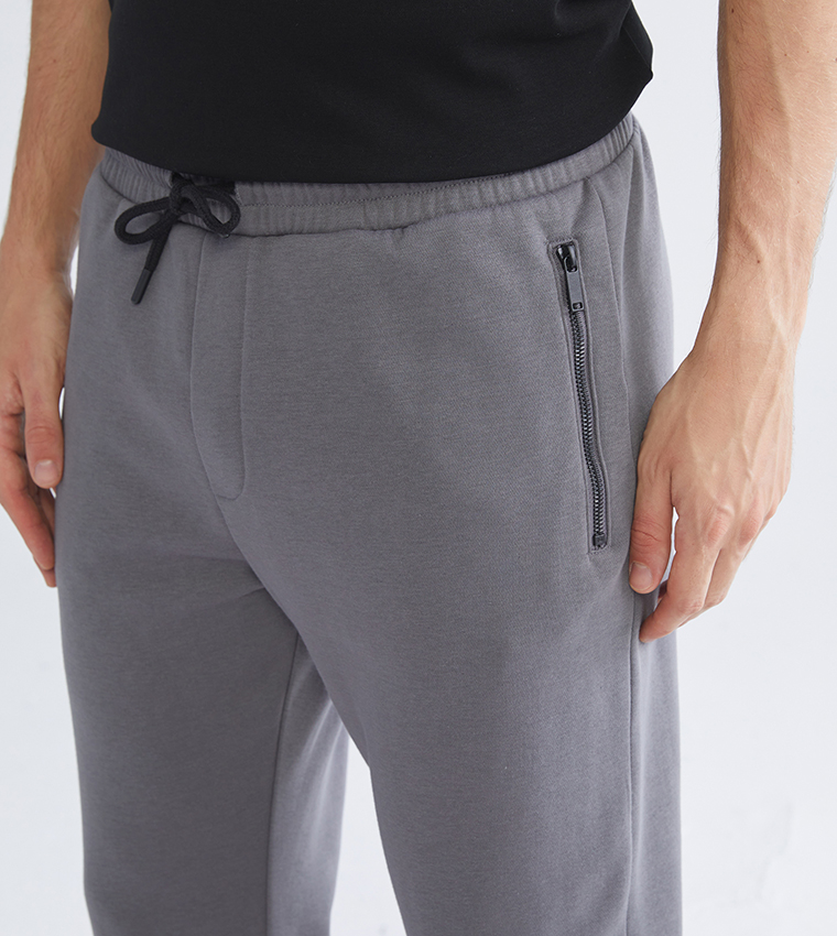 Solid Mid Rise Sweatpants