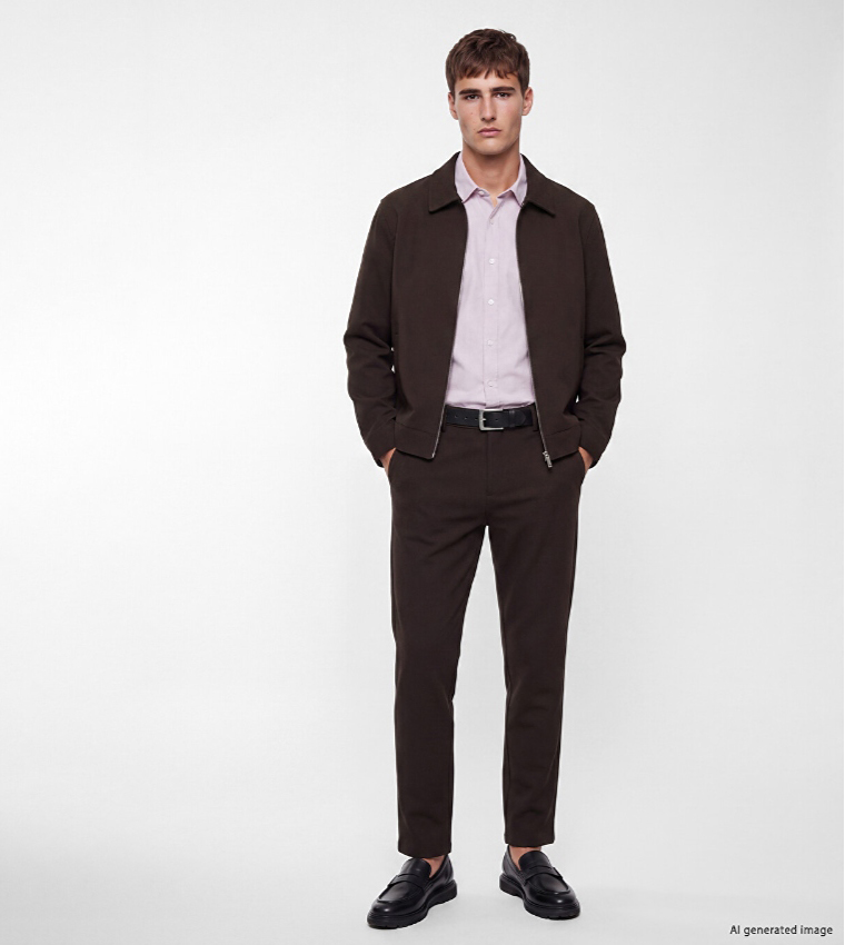 LC Waikiki  Casual Jackets - Brown Casual Jackets