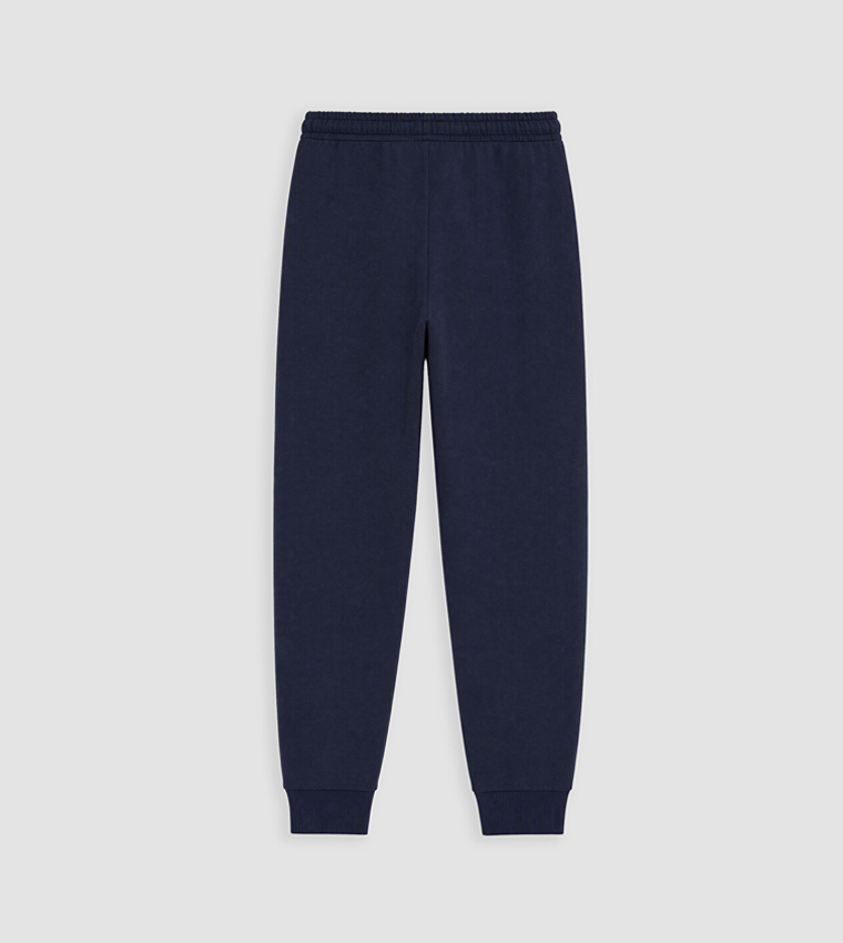 Solid Drawstring Waist Joggers