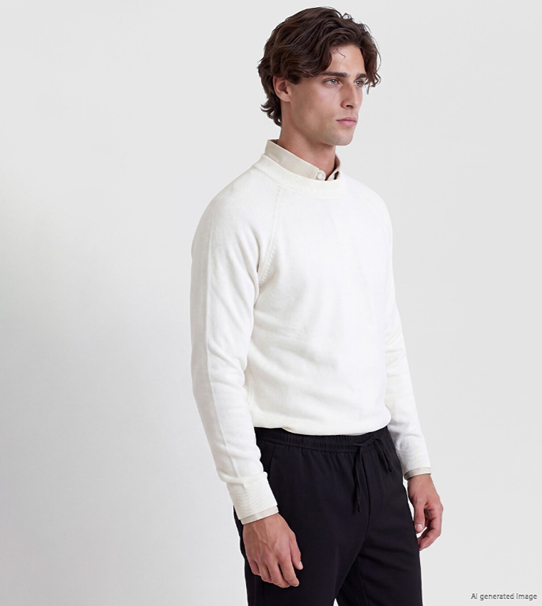 Solid Mock Neck Sweater