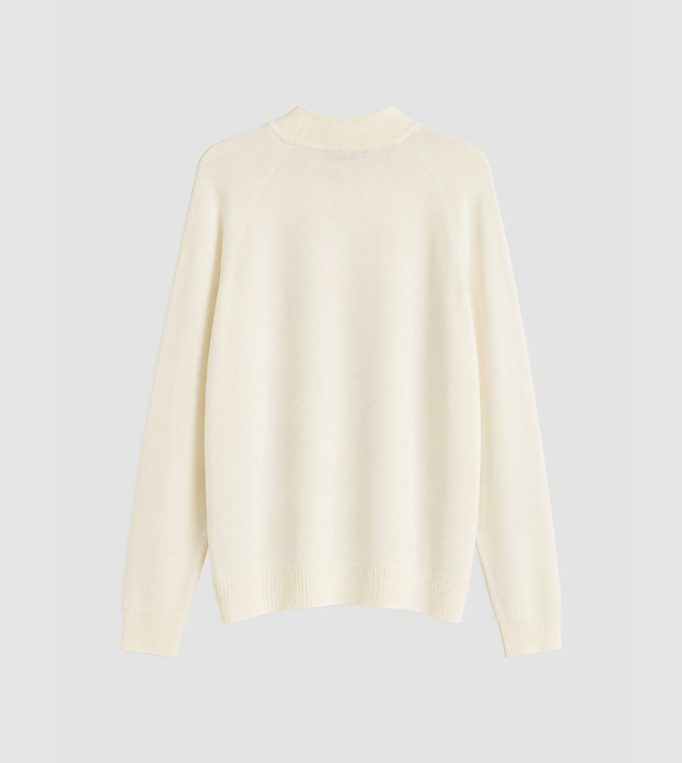 Solid Mock Neck Sweater