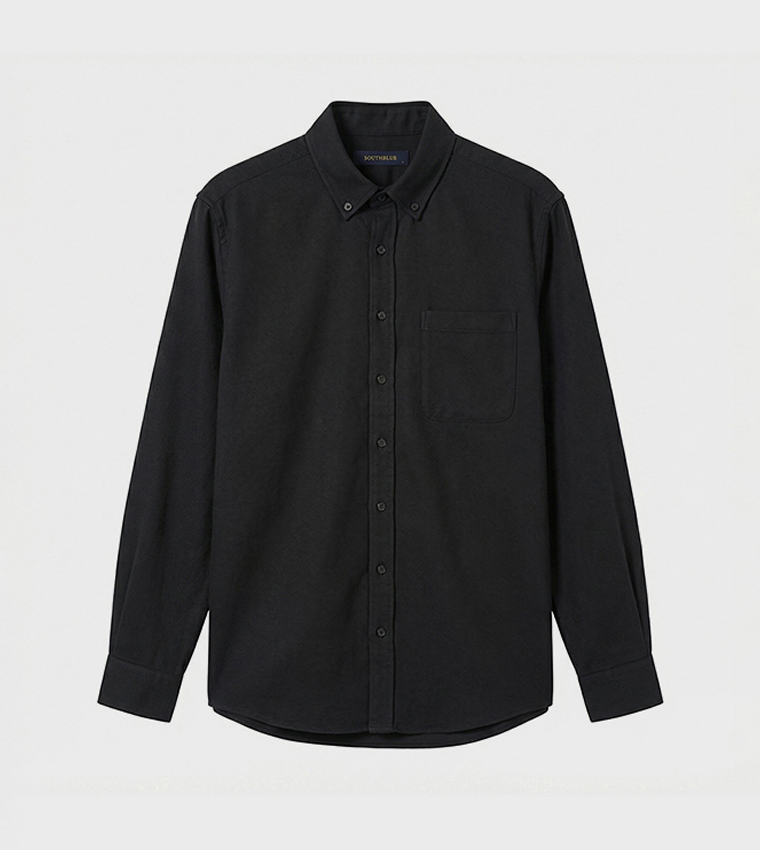 Solid Button Down Long Sleeves Shirt