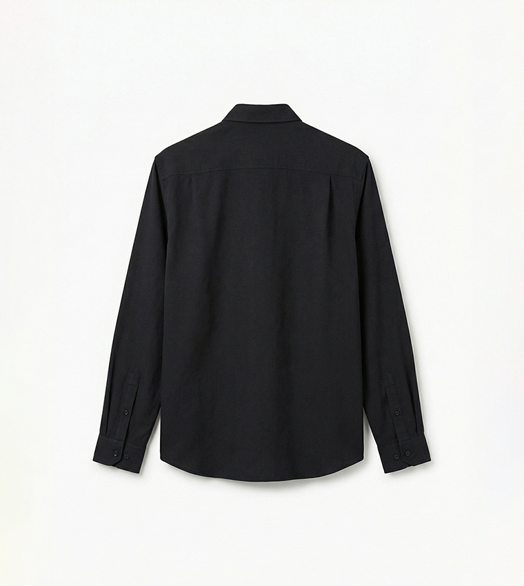 Solid Button Down Long Sleeves Shirt