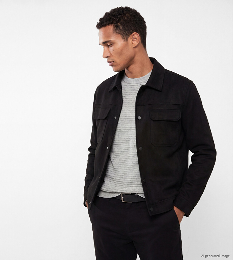 LC Waikiki  Casual Jackets - BLACK Casual Jackets