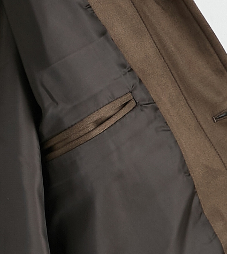 Solid Button Casual Jacket