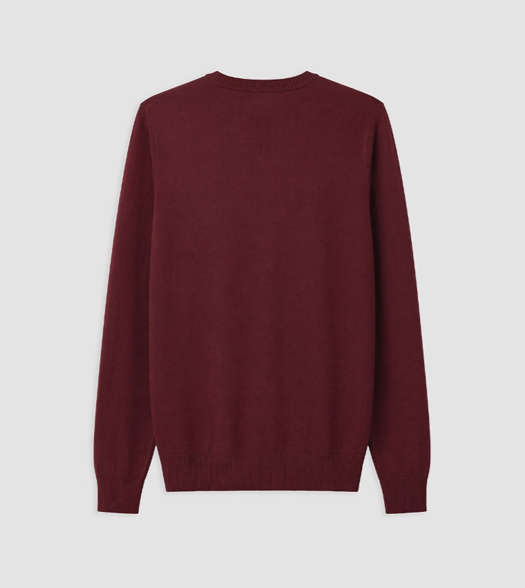 Solid Crew Neck Sweater
