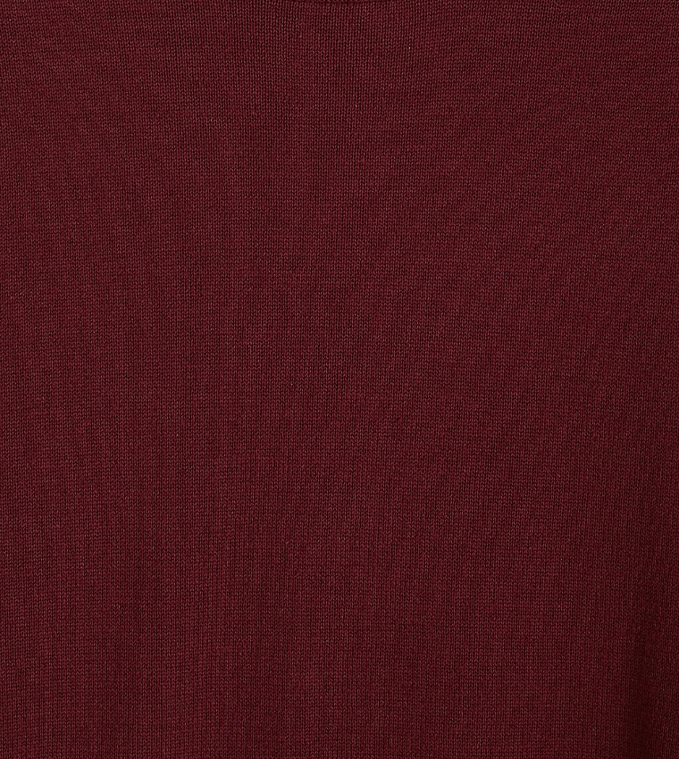 Solid Crew Neck Sweater