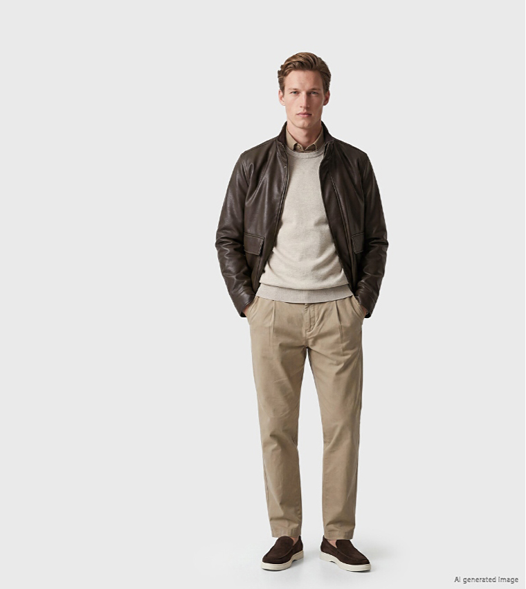 LC Waikiki  Casual Jackets - Brown Casual Jackets