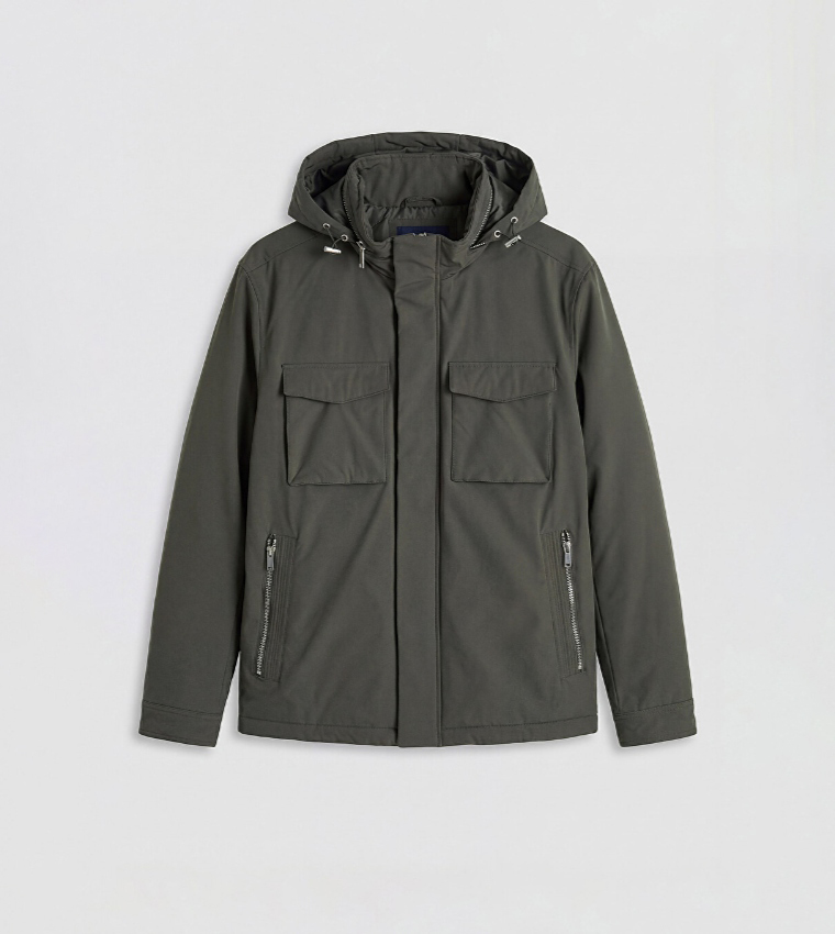 جاكيت سادة بهودي وسحاب