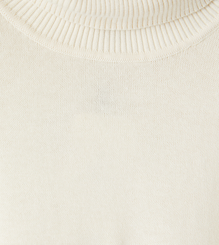 Solid Turtle Neck Sweater