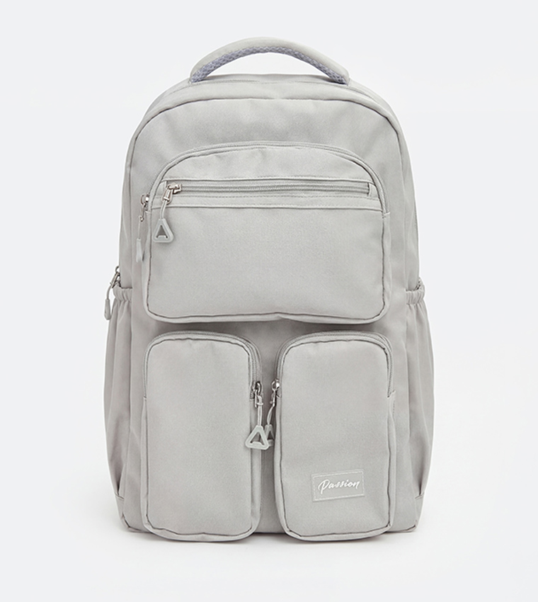 Label Detail Multipocket Backpack