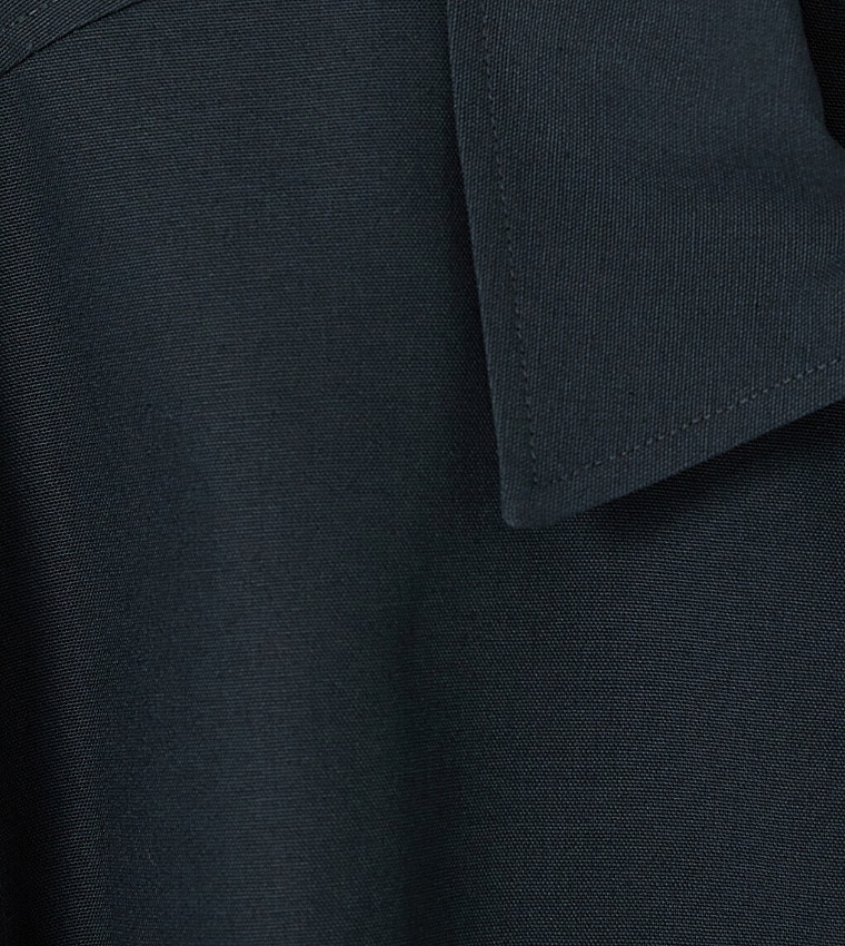 Solid Zipper Casual Jacket
