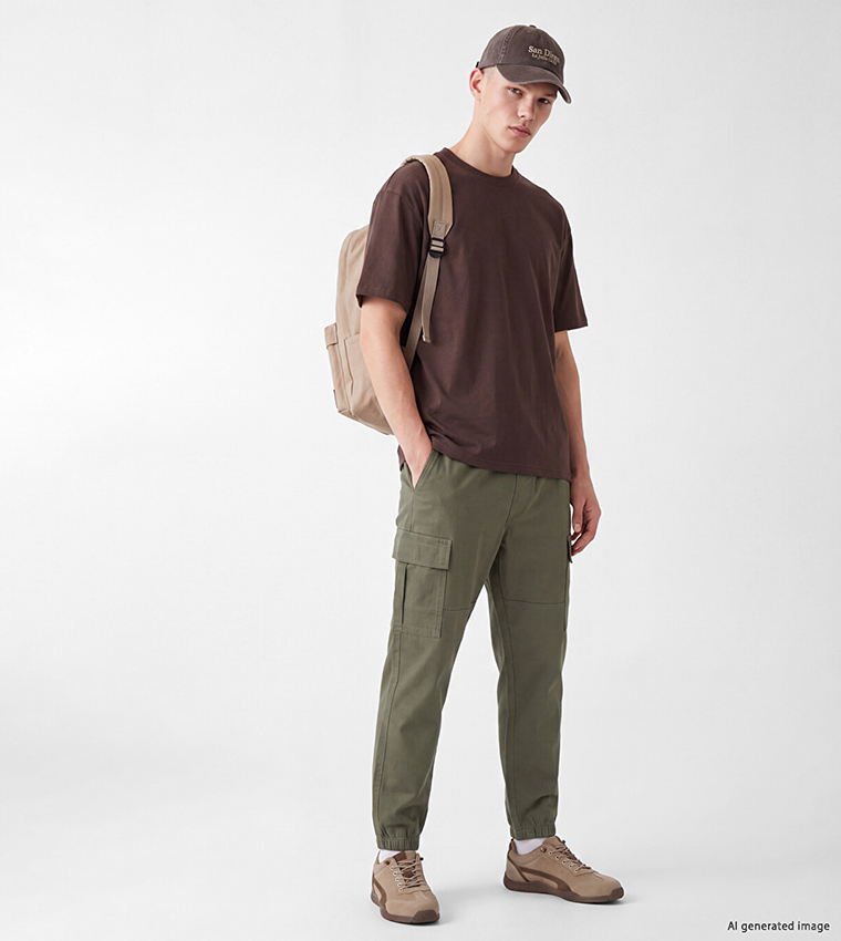 XSIDE Solid Cargo Jogger Pants