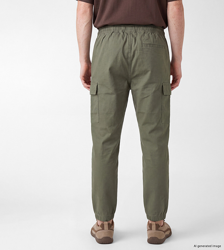 XSIDE Solid Cargo Jogger Pants