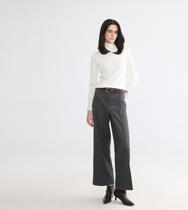اٍل سي واي كيكي  سترات بياقة سلحفاة - أبيض Turtle neck Sweaters