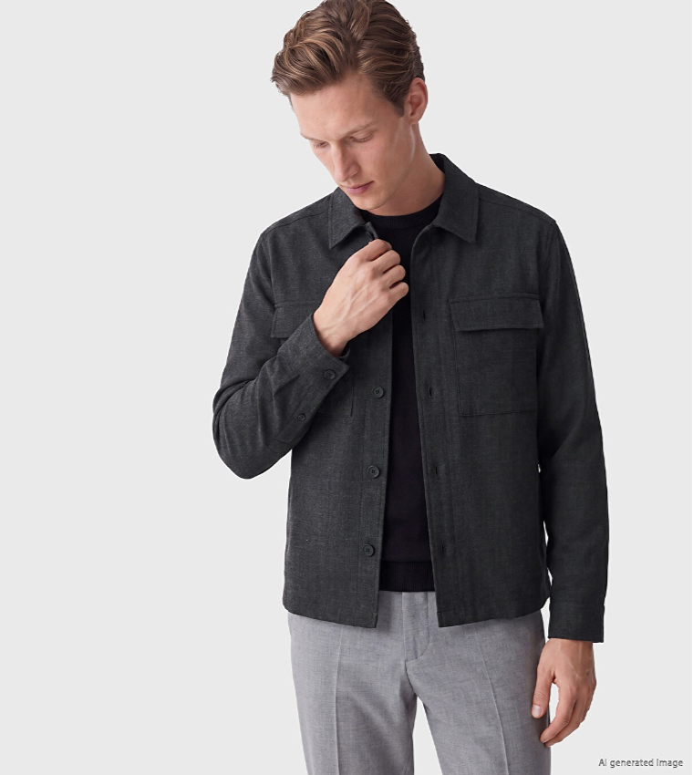 LC Waikiki  Casual Jackets - CHARCOAL Casual Jackets
