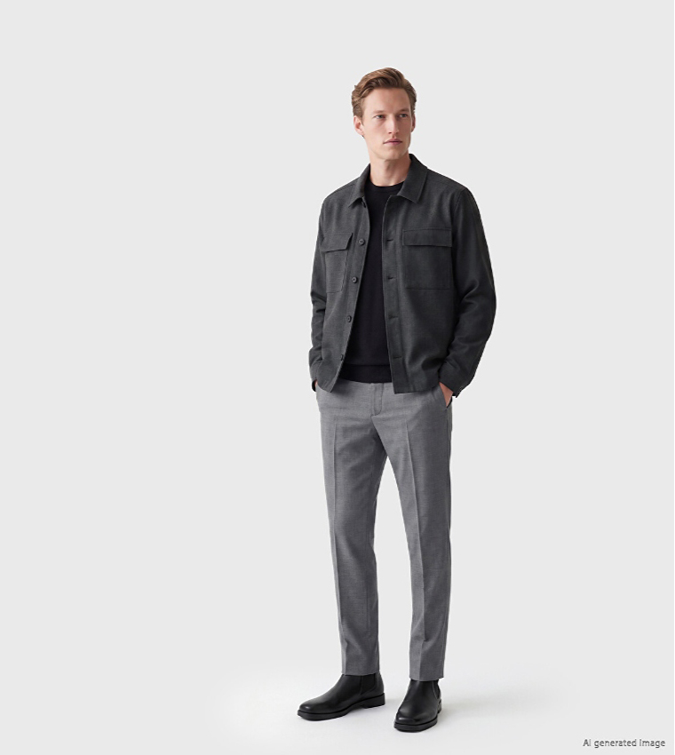 LC Waikiki  Casual Jackets - CHARCOAL Casual Jackets