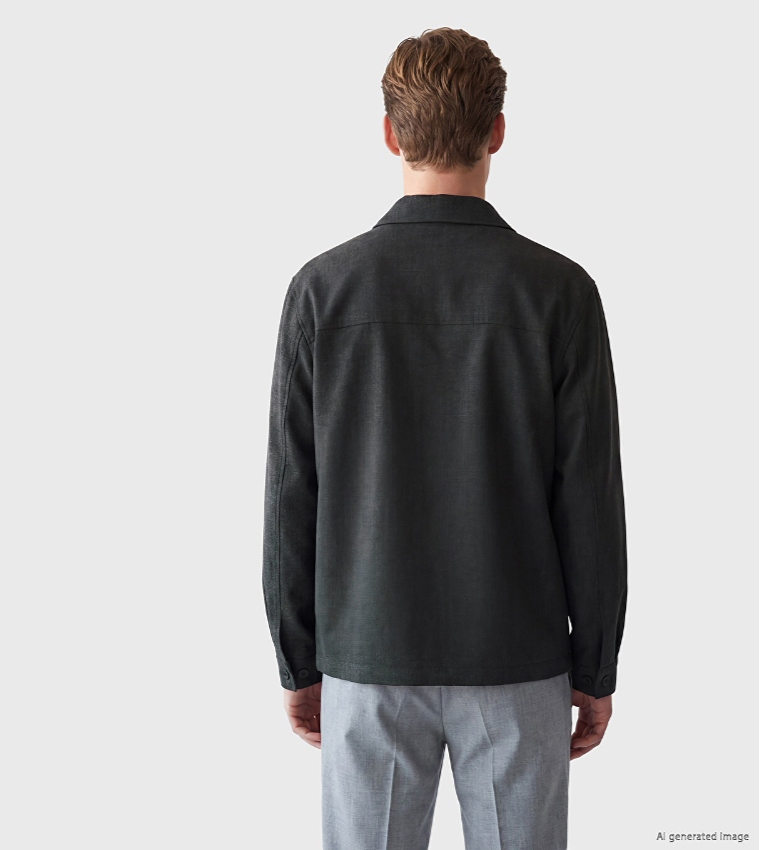 LC Waikiki  Casual Jackets - CHARCOAL Casual Jackets