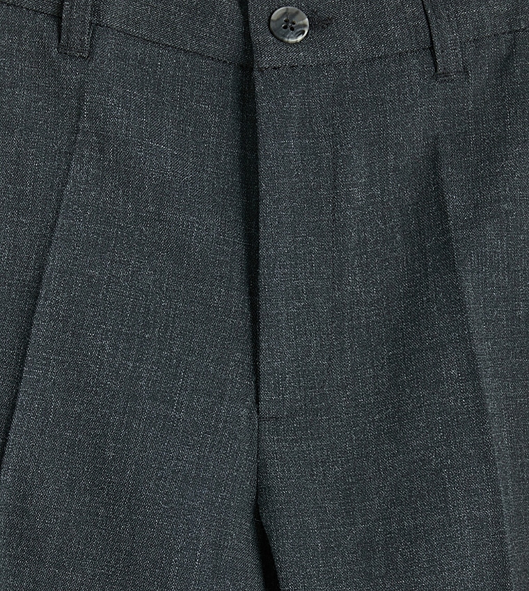 Solid Regular Fit Trousers