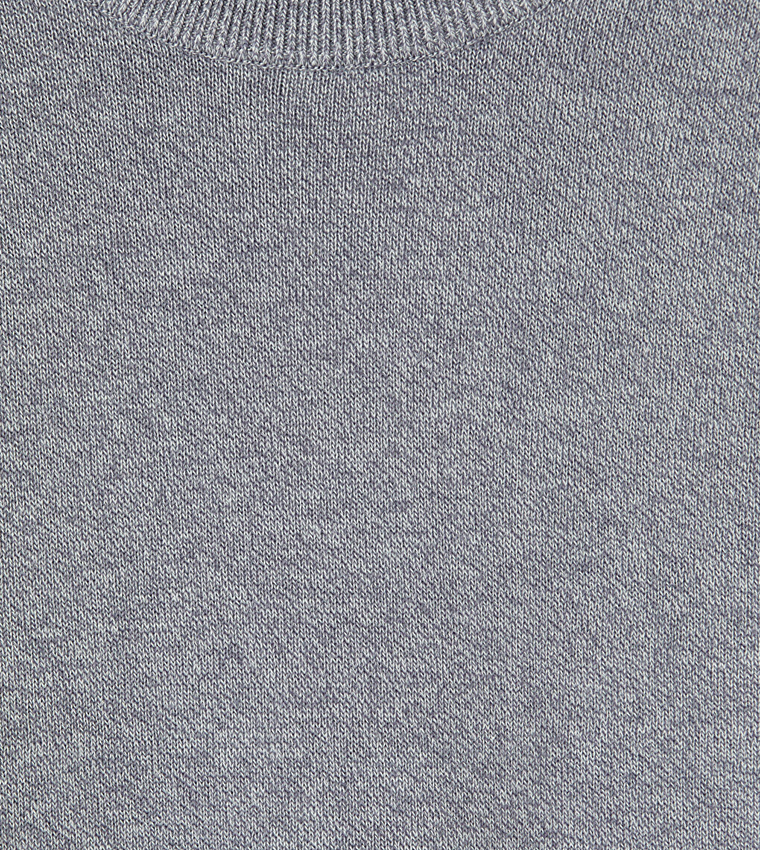 Solid Crew Neck Sweater